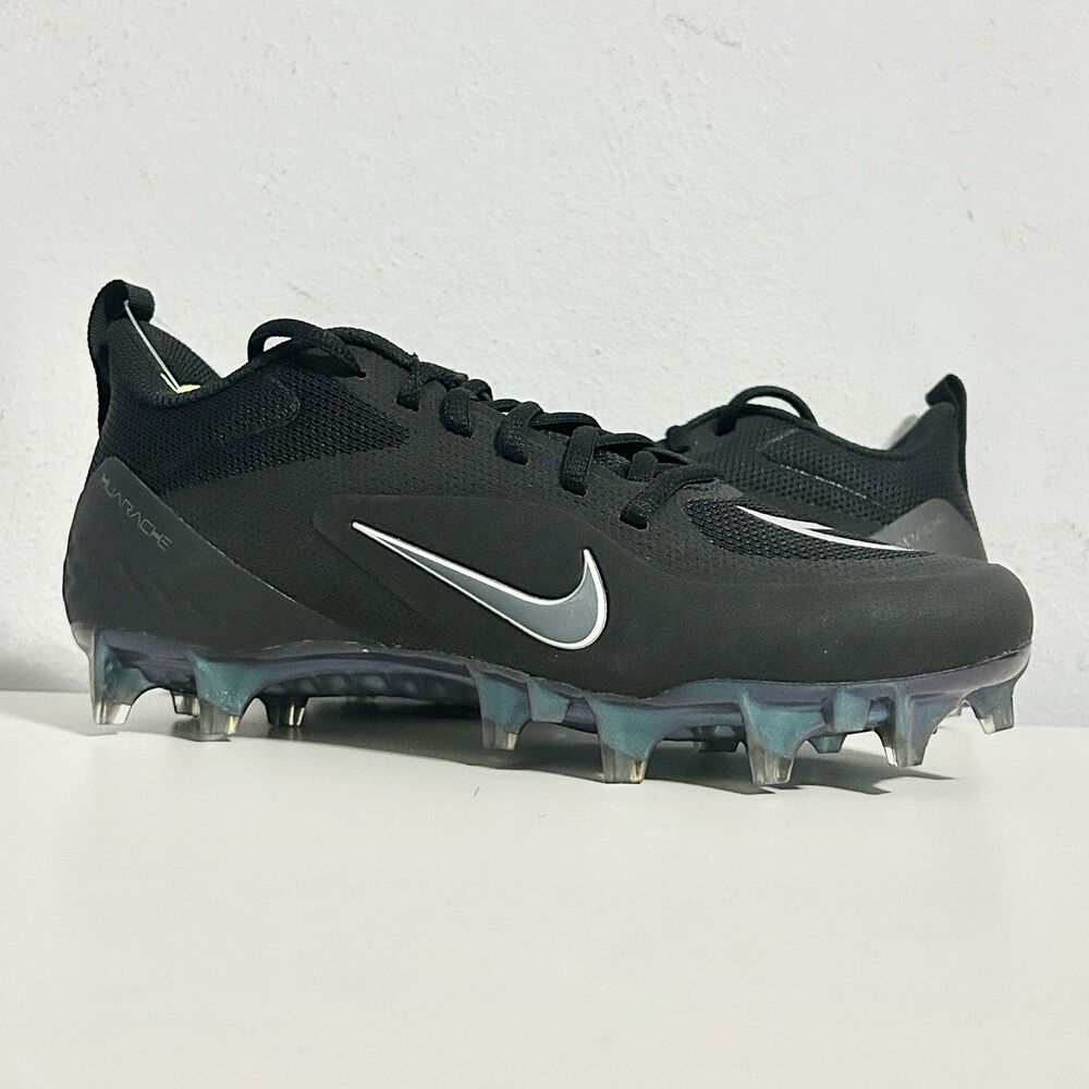 Nike Alpha Huarache 8 Pro LAX P “Black Silver” Men’s Size 5.5 Cleats No Lid
